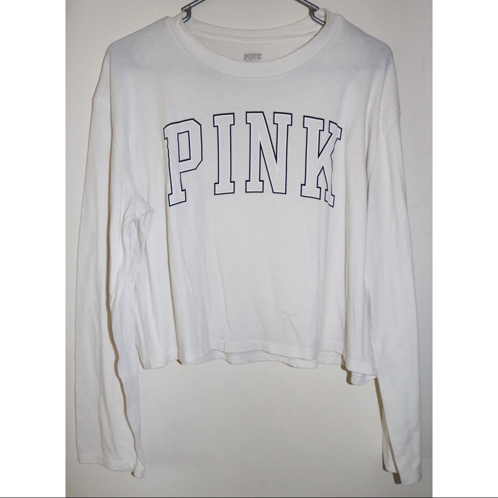 • VS Pink Campus Cropped Long Sleeve